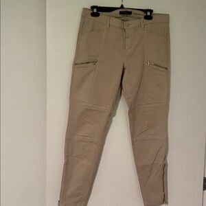 Tan Zippered Pants